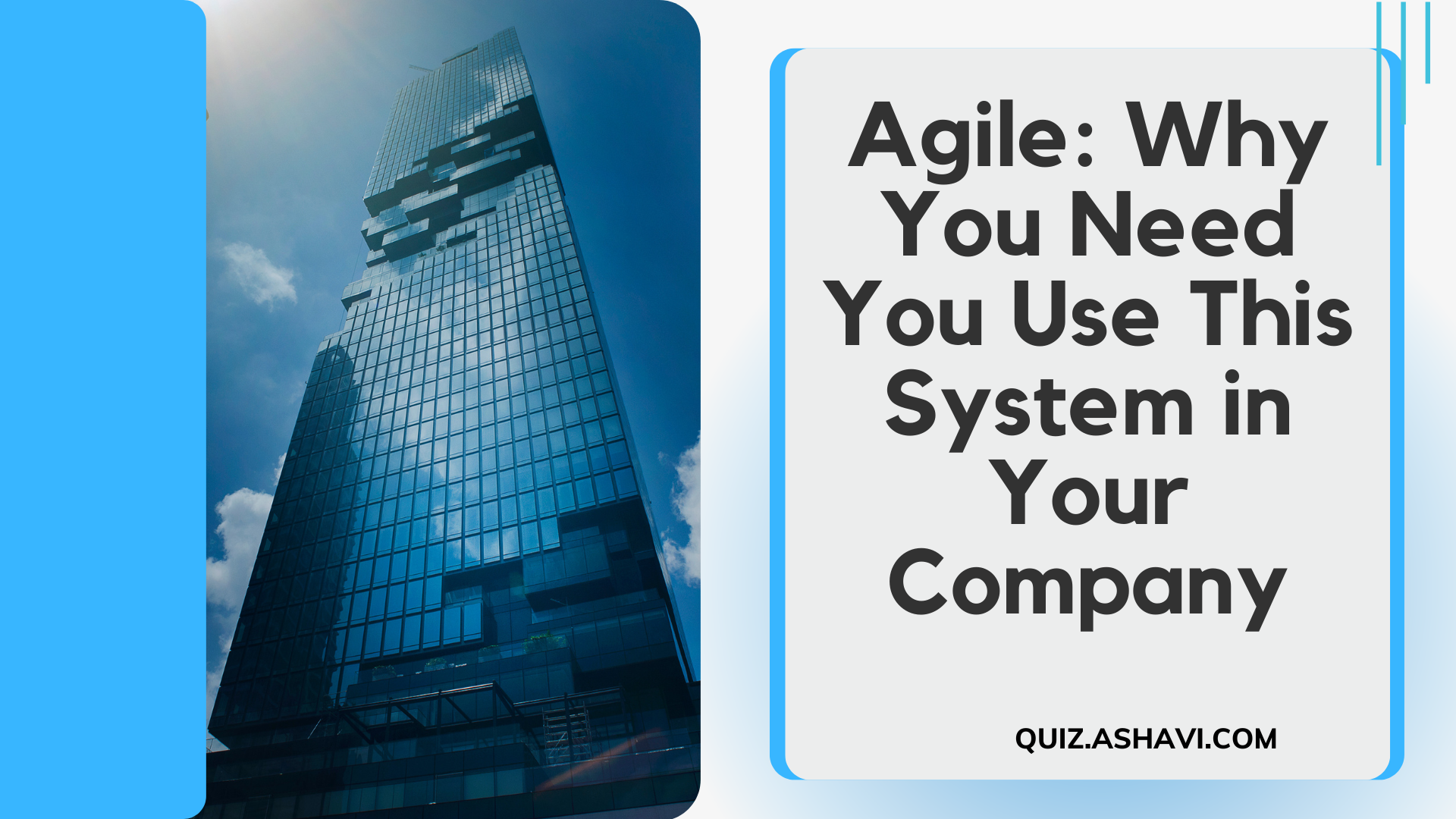 Agile: Why You Need You Use This System in Your Company